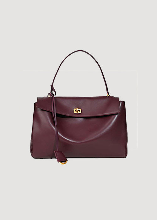 LUE | Burgundy, Leather, Shoulder Bag, 29cm or 35cm